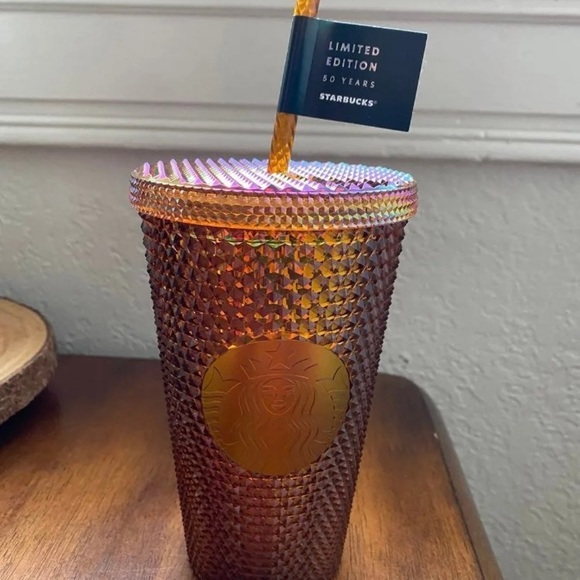 Starbucks 50th anniversary studded tumbler